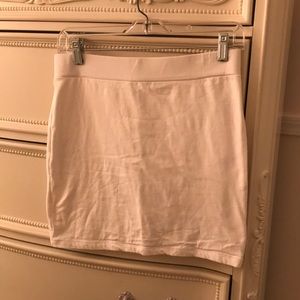 Forever 21 white mini pencil skirt